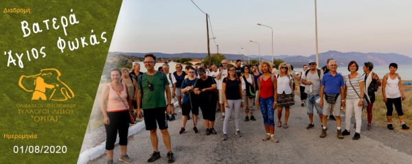 01/08/2020 ➡ Νυχτερινή πεζοπορία Βατερά - Άγιος Φωκάς